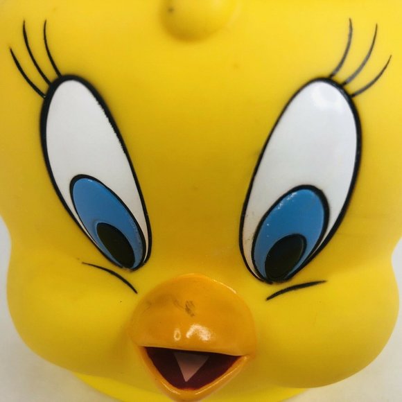 Tweety Bird Mug Looney Tunes Hard Plastic Promotional Partners Coffee Cup 3D VTG - Picture 6 of 8